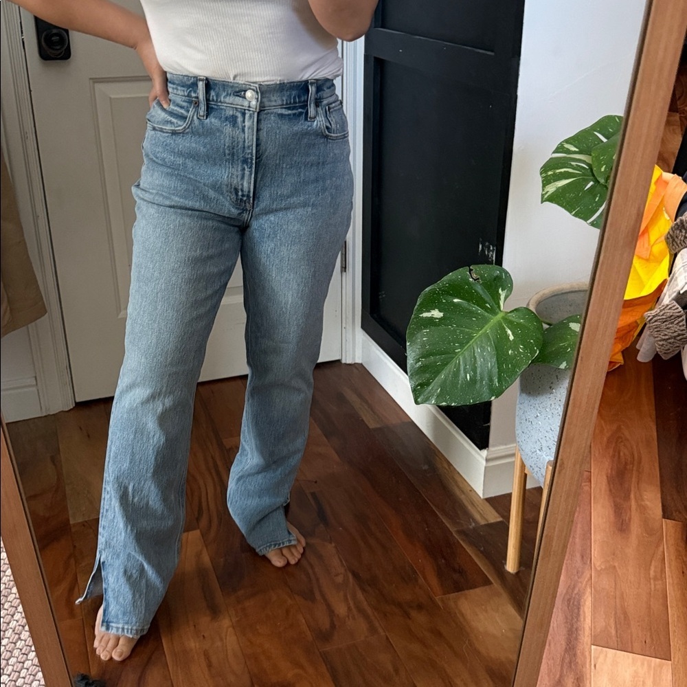 Abercrombie and fitch The 90s Straight Ultra High Rise Slit Hem. 6s / 28 - Picture 4 of 9